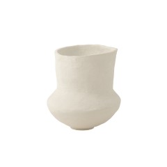 POT ARCHAIC PAPER MACHE OFF-WHITE 40 